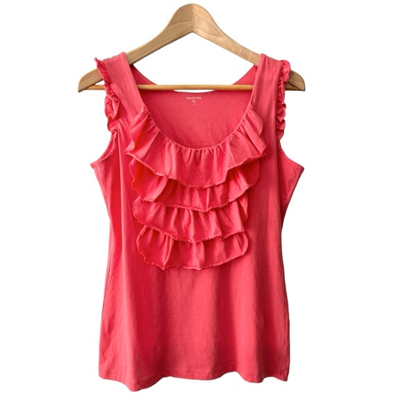 Garnet Hill Tops - Garnet Hill Camisole Blouse w/ Ruffles